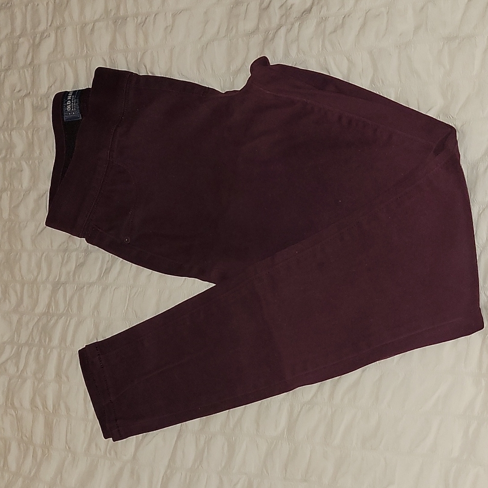 Burgundy Rockstar Skinny Jeggings